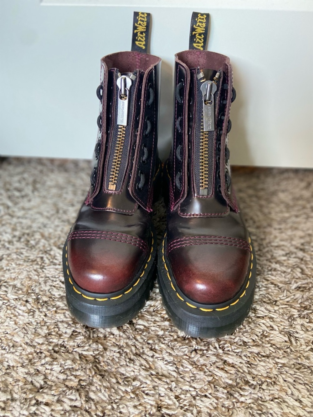 Dr. Martens Sinclair Women's Arcadia Leather Platform Boots - Picture 2 of 8